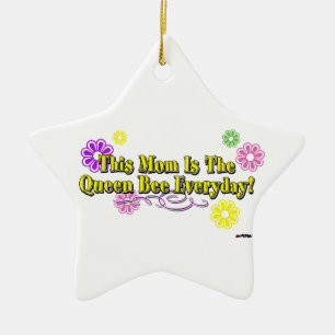 This Mum Is The Queen Bee Everyday Type Ceramic Tree Decoration