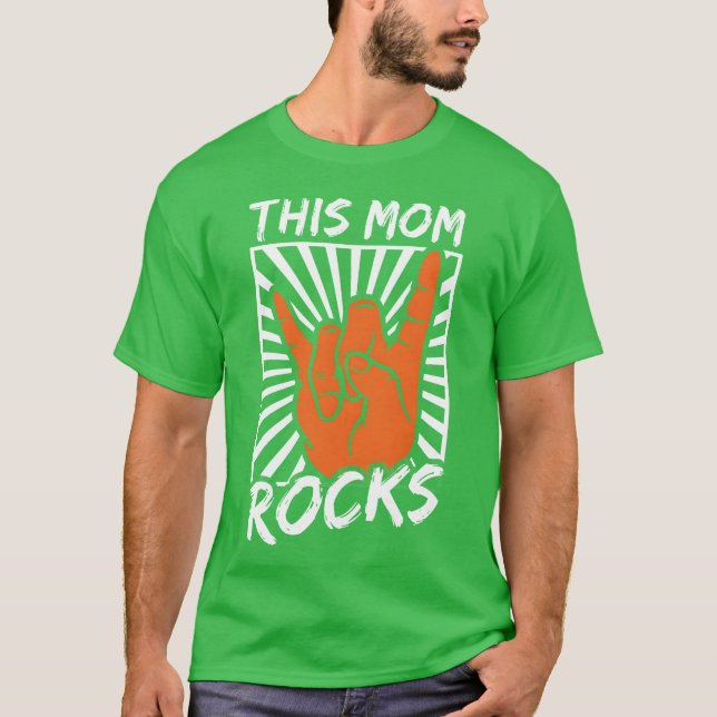 This Mum Rocks Best Mum Mother Rock And Roll vinta T-Shirt (Front)