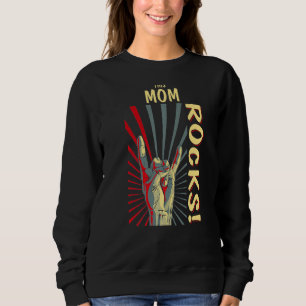 This Mum Rocks Vintage Retro Concert 70s 80s Funny Sweatshirt
