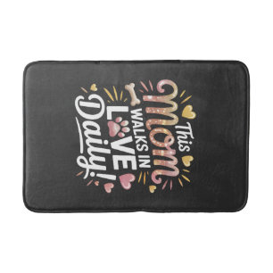 This Mum Walks in Love Daily - Pet Mum Life Bath Mat
