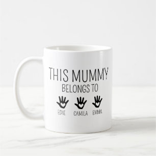 This Mummy Belongs, Custom Mama mug, Personalised  Coffee Mug