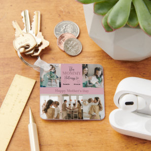 This Mummy Belongs To – Personalised Photo    Key Ring