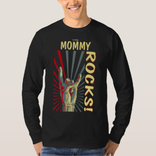 This Mummy Rocks Vintage Retro Concert 70s 80s Fun T-Shirt
