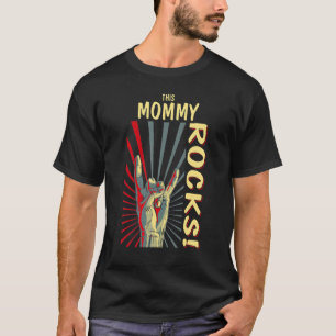 This Mummy Rocks Vintage Retro Concert 70s 80s Fun T-Shirt