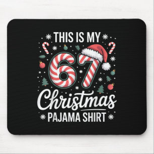 This My 67 Christmas Pajama 67 Meme Gen Alpha Boys Mouse Pad