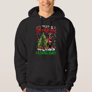 This My Christmas Pajama Bernese Mountain Santa Hoodie