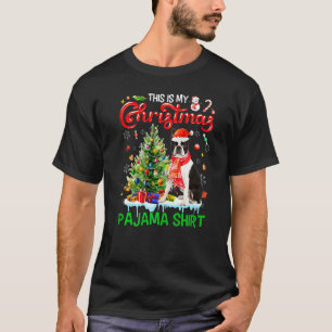 This My Christmas Pajama Boston Terrier Santa Xma T-Shirt