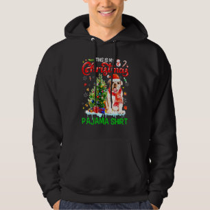 This My Christmas Pajama   Bulldog Scarf Santa Xma Hoodie