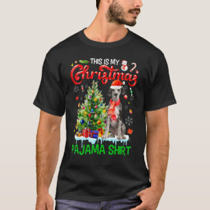 This My Christmas Pajama   Great Dane Scarf Santa  T-Shirt