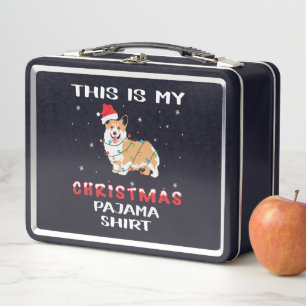 This My Christmas Pajama Merry Xmas Matching Famil Metal Lunch Box