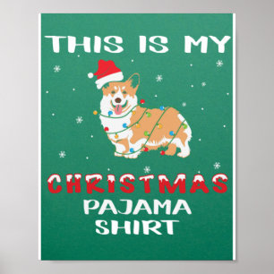This My Christmas Pajama Merry Xmas Matching Famil Poster