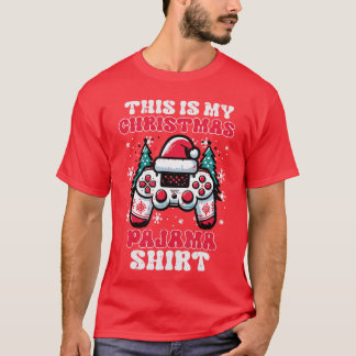 This My Christmas Pajama Shirt Gaming Xmas Men Boy