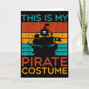 This My Pirate Costume Retro Halloween Men Boys Ki Card