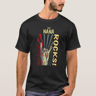This Nana Rocks Vintage Retro Concert 70s 80s Funn T-Shirt