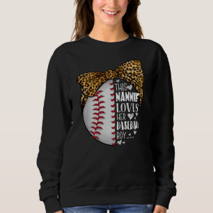 This Nannie Loves Her Baseball Boy Mother's Day Sweatshirt