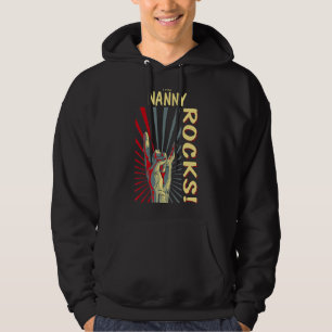 This Nanny Rocks Vintage Retro Concert 70s 80s Fun Hoodie