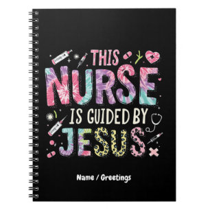 This Nurse is Guided by Jesus Faith-Filled Gift Notebook