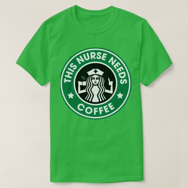 This Nurse Needs Coffee Triblend T-Shirt (Design Front)