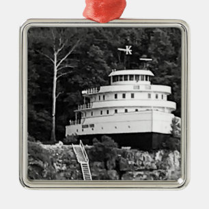 "This Old Friend"  Put in Bay Photo  Metal Ornament
