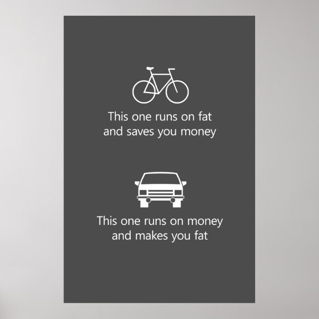 This one runs on fat and saves you money... poster (Front)
