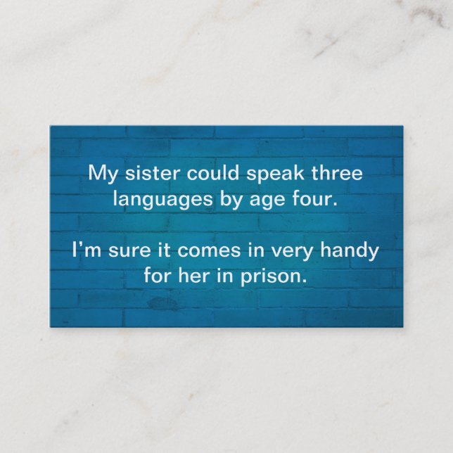 This one's to make the competimommies shut up calling card (Front)