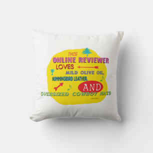 This Online Reviewer Loves Mild Olive Oil Hummingb Cushion