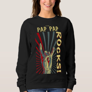 This Pap Pap Rocks Vintage Retro Concert 70s 80s F Sweatshirt