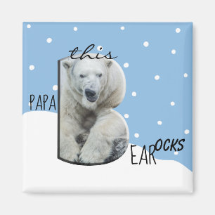This PaPa Bear Rocks Father's Day Magnet
