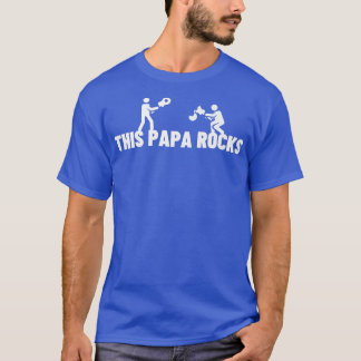 This Papa Rocks Guitar Player Rock n RollGuitar118 T-Shirt