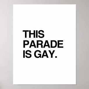 This parade is gay poster
