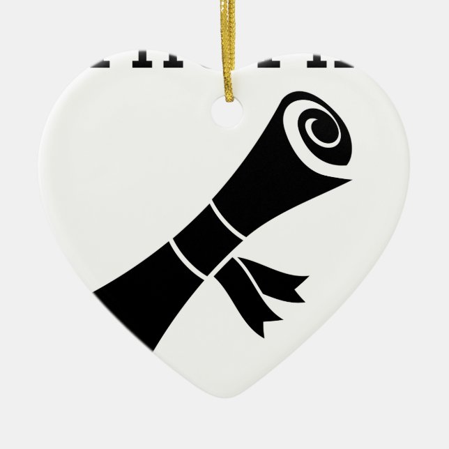 This PhD is no BS Ceramic Tree Decoration (Front)