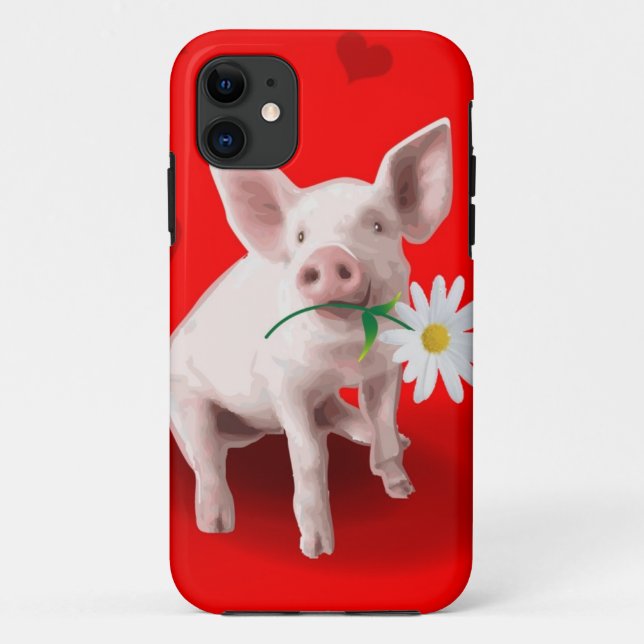 This Pig's in Love iPhone 5 Case (Back)