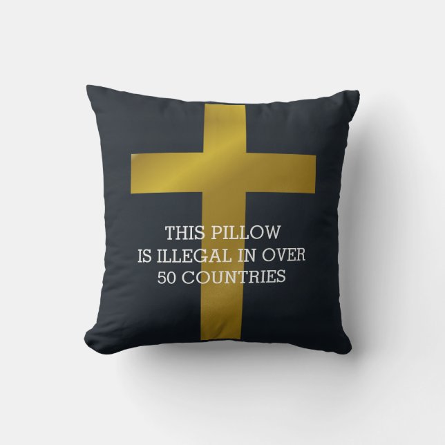 This Pillow is Illegal in Over 50 Countries (Front)