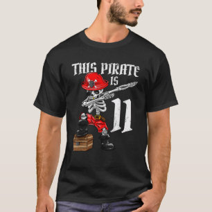 This Pirate is 11 dabbing pirate 11th Birthday boy T-Shirt