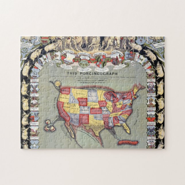 THIS PORCINEOGRAPH, c1876 Jigsaw Puzzle (Horizontal)
