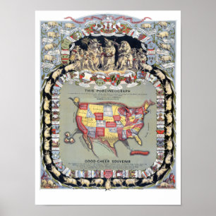 THIS PORCINEOGRAPH, c1876 Poster