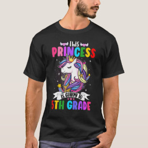 This Princess Is Going To 5th Grade Unicorn Magica T-Shirt