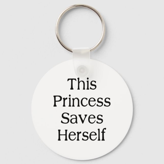This Princess Saves Key Ring (Front)