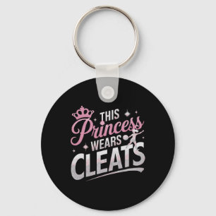 This Princess Wears Cleats Funny Soccer Footbyll P Key Ring