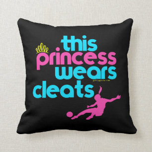 This Princess Wears Cleats - Golly Girls Cushion
