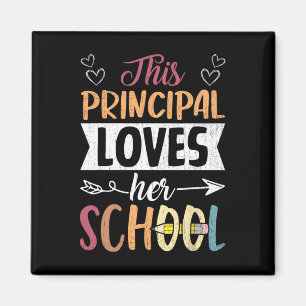 This Principal Loves Her School Teacher Funny Prin Magnet