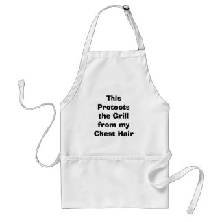 This Protects the Grill from my Chest Hair Standard Apron