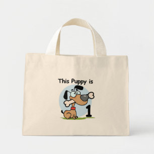 This Puppy 1st Birthday T shirts and Gifts Mini Tote Bag