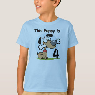 This Puppy 4th Birthday Tshirts and Gifts