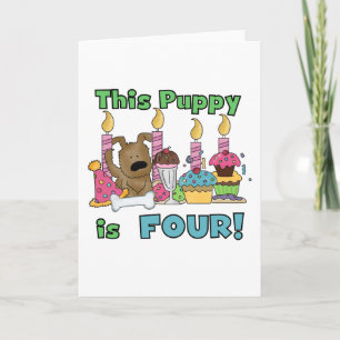 This Puppy is Four Tshirts and Gifts Card