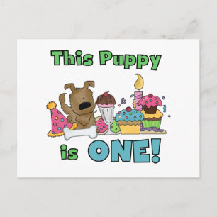 This Puppy is One Tshirts and Gifts Postcard