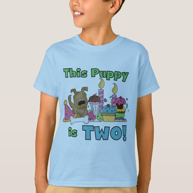 This Puppy is Two Tshirts and Gifts (Front)