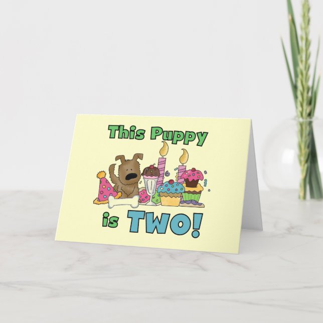 This Puppy is Two Tshirts and Gifts Card (Front)