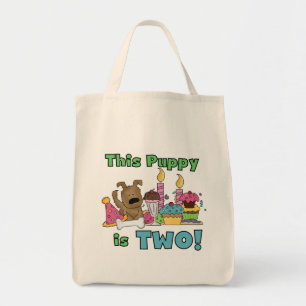 This Puppy is Two Tshirts and Gifts Tote Bag