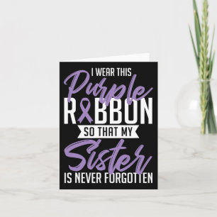 This Purple Ribbon Overdose Awareness Day Gift Card